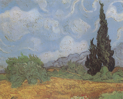 Wheat Field with Cypresses (nn04)